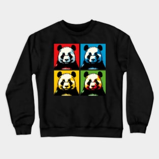 Pop Tense Panda - Funny Panda Art Crewneck Sweatshirt